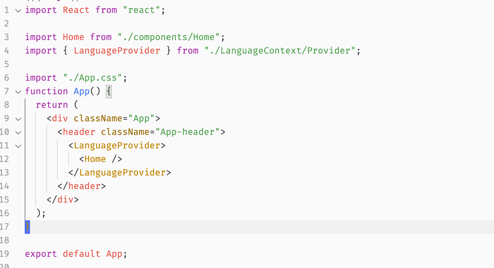 Wrap LanguageProvider at Root