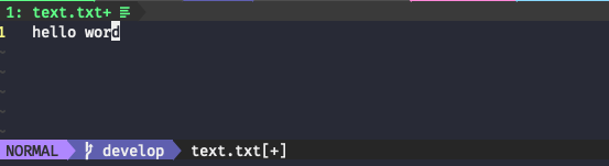 neovim normal mode
