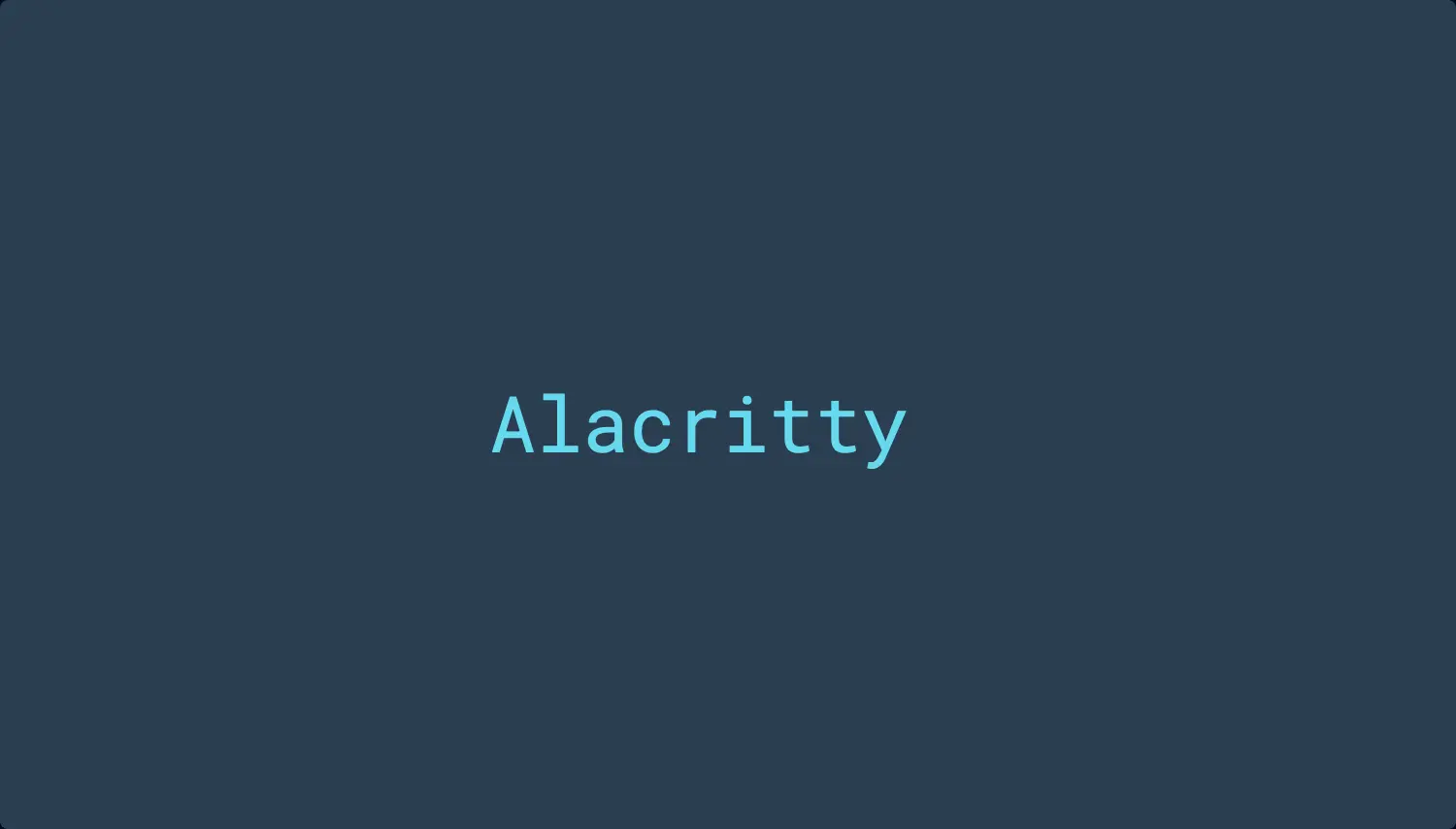 Introduce Alacritty - The Fastest Terminal